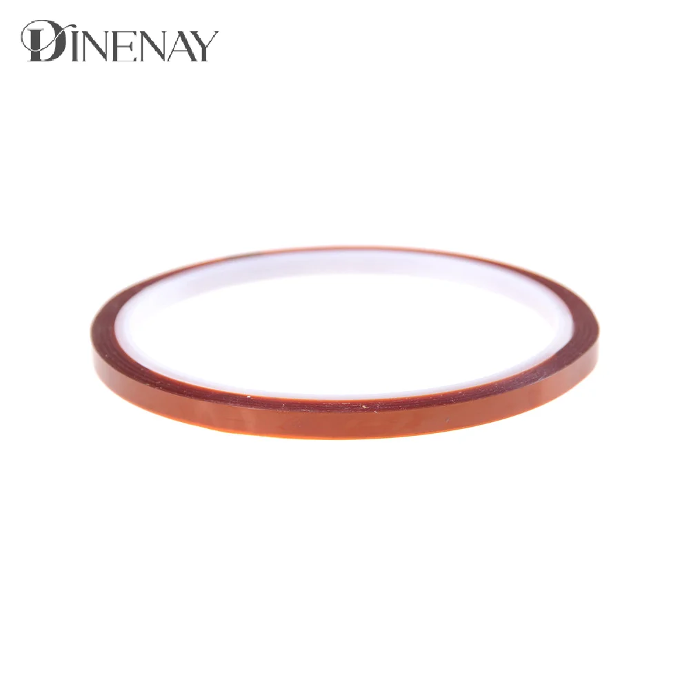 5mm X 33m Heat Resistant High Temperature Polyimide Adhesive Tape Tawny