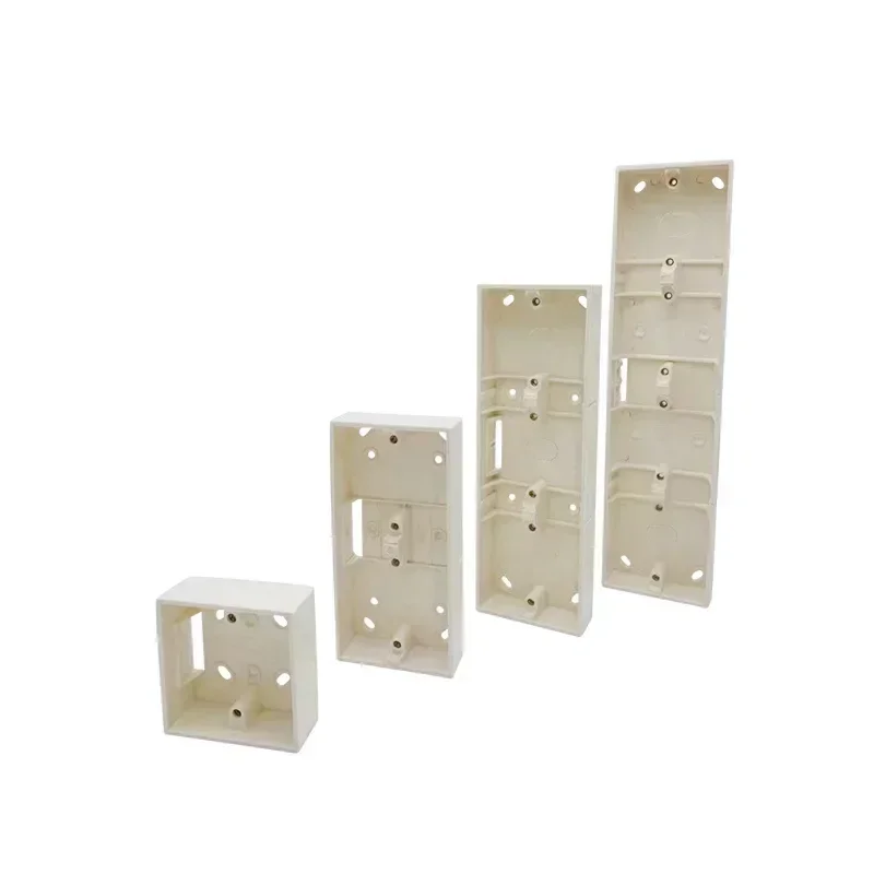 86 Type Bottom Box For Switch Socket Exposed PVC Wire Slot Thickened Flame-retardant Wire Junction Box