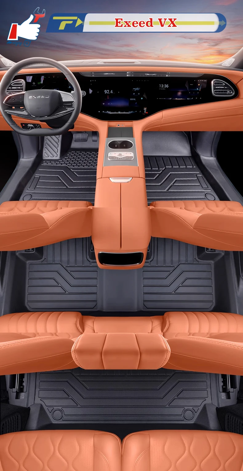 

Left-hand Drive Car Floor Mat For Exeed VX C-DM 2025 Full-Surrounded Foot Mat Mat Floor Liner Floor Carpet Water-proof Mat