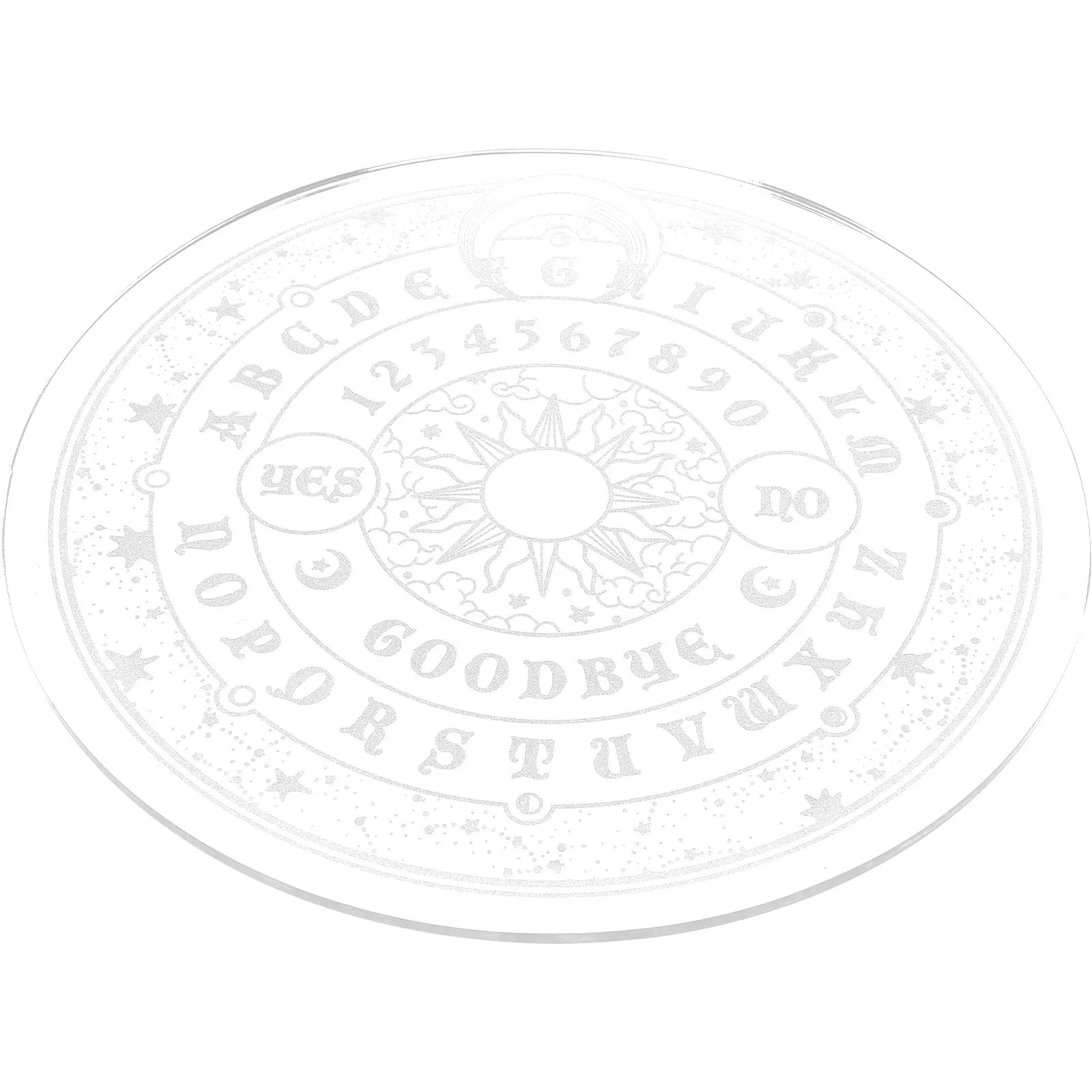 

Pendulum Divination Board Acrylic 22x22cm Smooth Surface Fashion Decorative Supplies Crystal Energy Tool