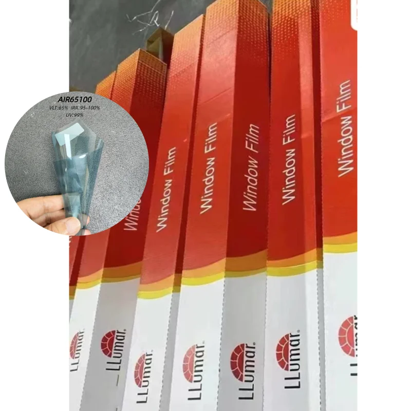 

Military-Grade Llumar PET Window Tint Film: 99% UV Filter, 99.8% Thermal Insulation, 65.5% VLT – Ballistic Protection