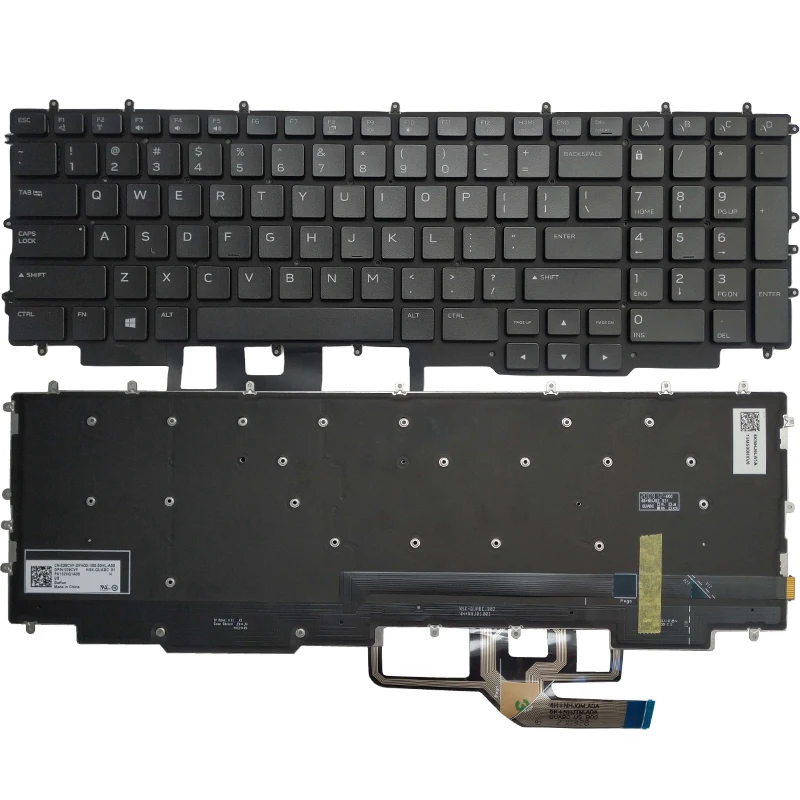 

NEW FOR Dell Alienware M17 R3 M17 R4 US laptop keyboard RGB Colorful Backlit