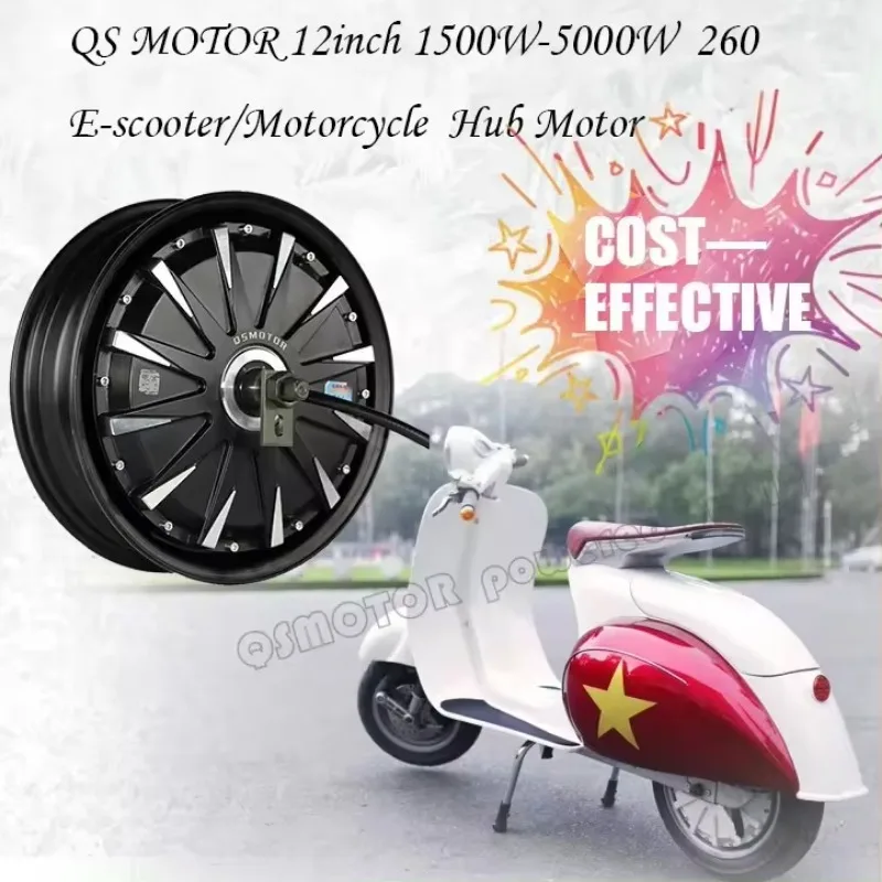 Motorcycle Motor Hub Motor 5000W 72V 12*3.5 Inch 13inc Electric BLDC Wheel Hub Electric Scooter Motor