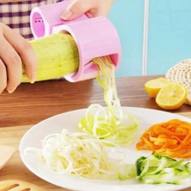   Spirals Cutter Shredders Slicer Stainless Steel Blade Sharpener Easy Cleaning