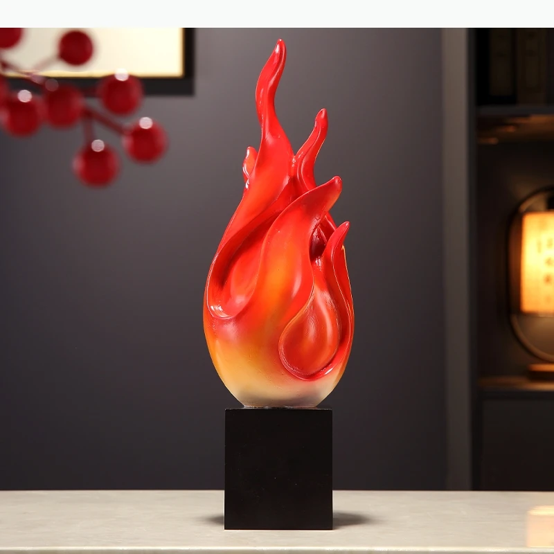 Fire Induced Wealth Ornament Resin Art Sculpture Desktop Display Pitaya Statue Gift Decoration Crafts Miniatures