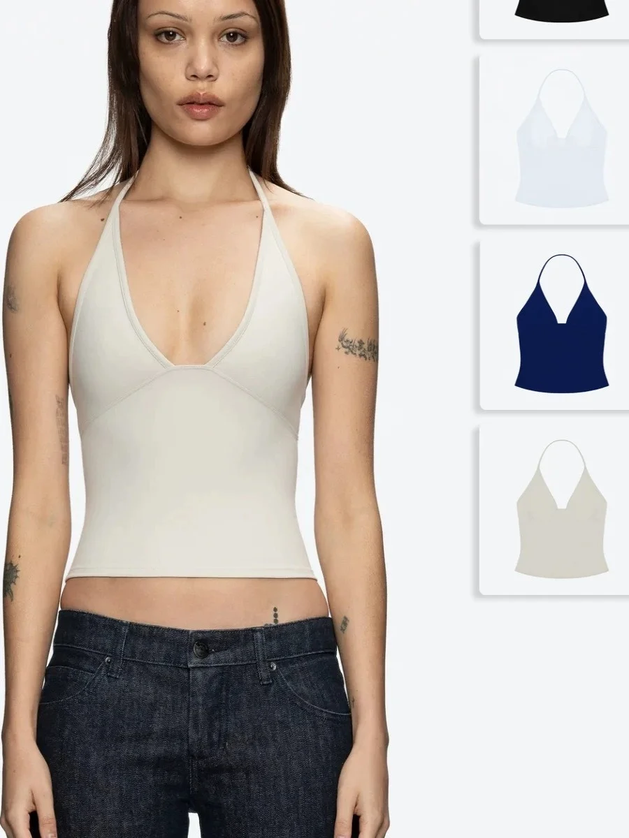 

Tankair Studio Deep V Ne Svel Slim Fit Tank Top Bal Design Cotton Blend Внутренняя одежда для мужчин Лето Тонкий Обычный L...