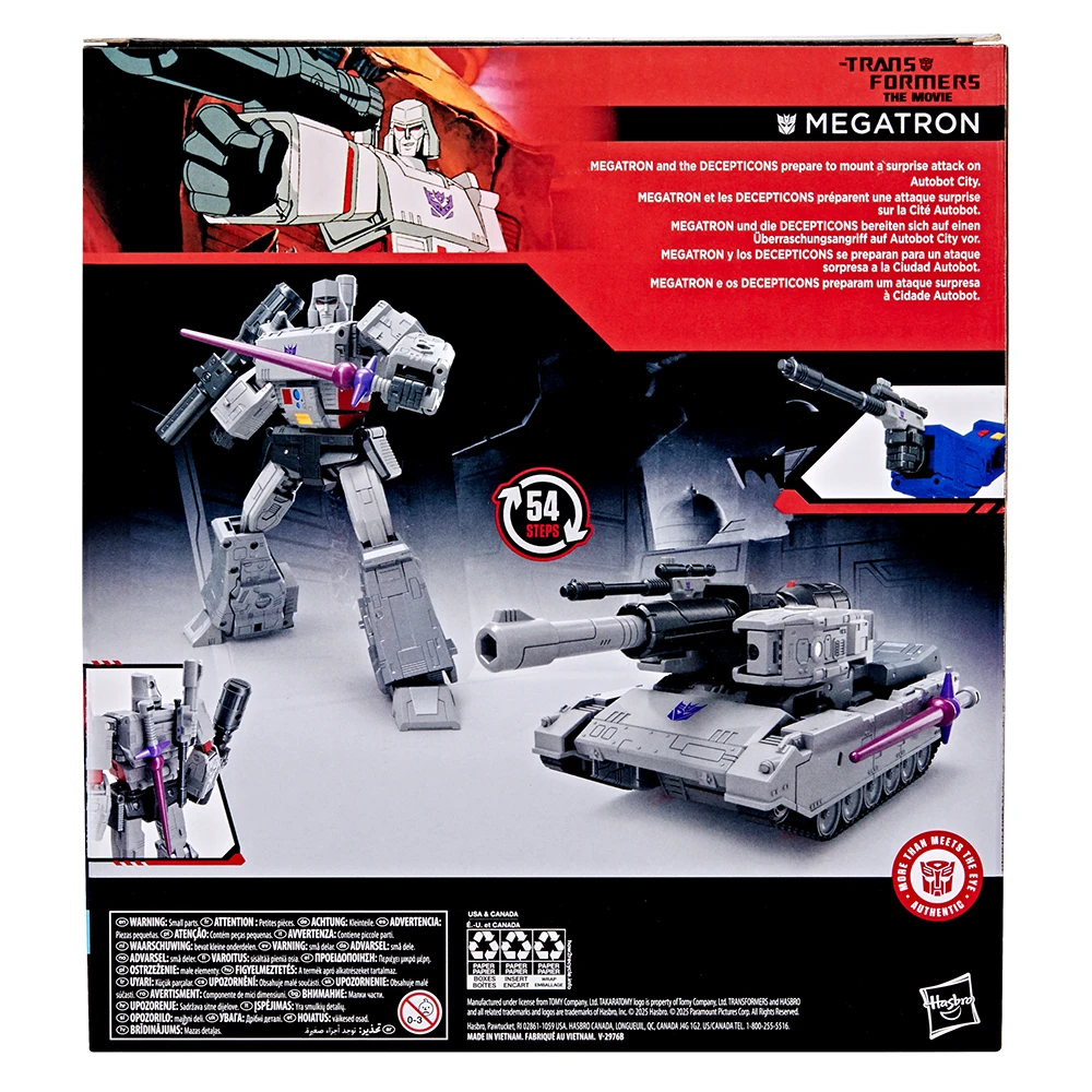 [In-Stock] Original Hasbro Transformers Studio Series SS86 Megatron (Fixed Version) 21.5cm Leader Class Action Model Figure Toys