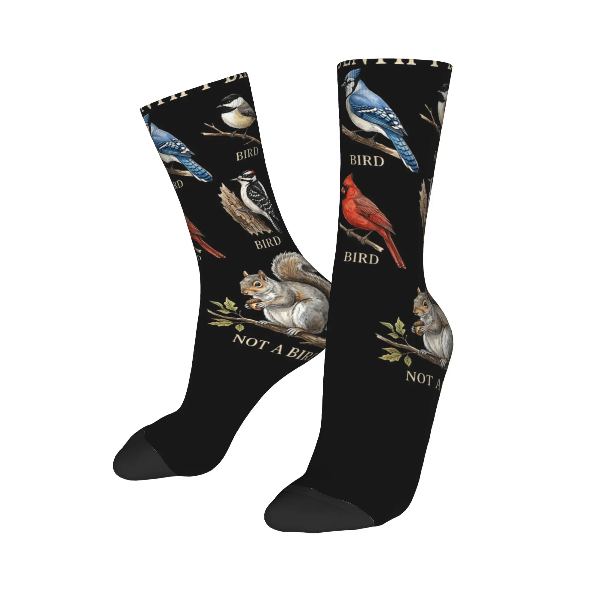 Fashion Male Men Socks Hip Hop How to Identify Birds Birding Bird Watcher Sock Polyester  High Quality Women's Socks