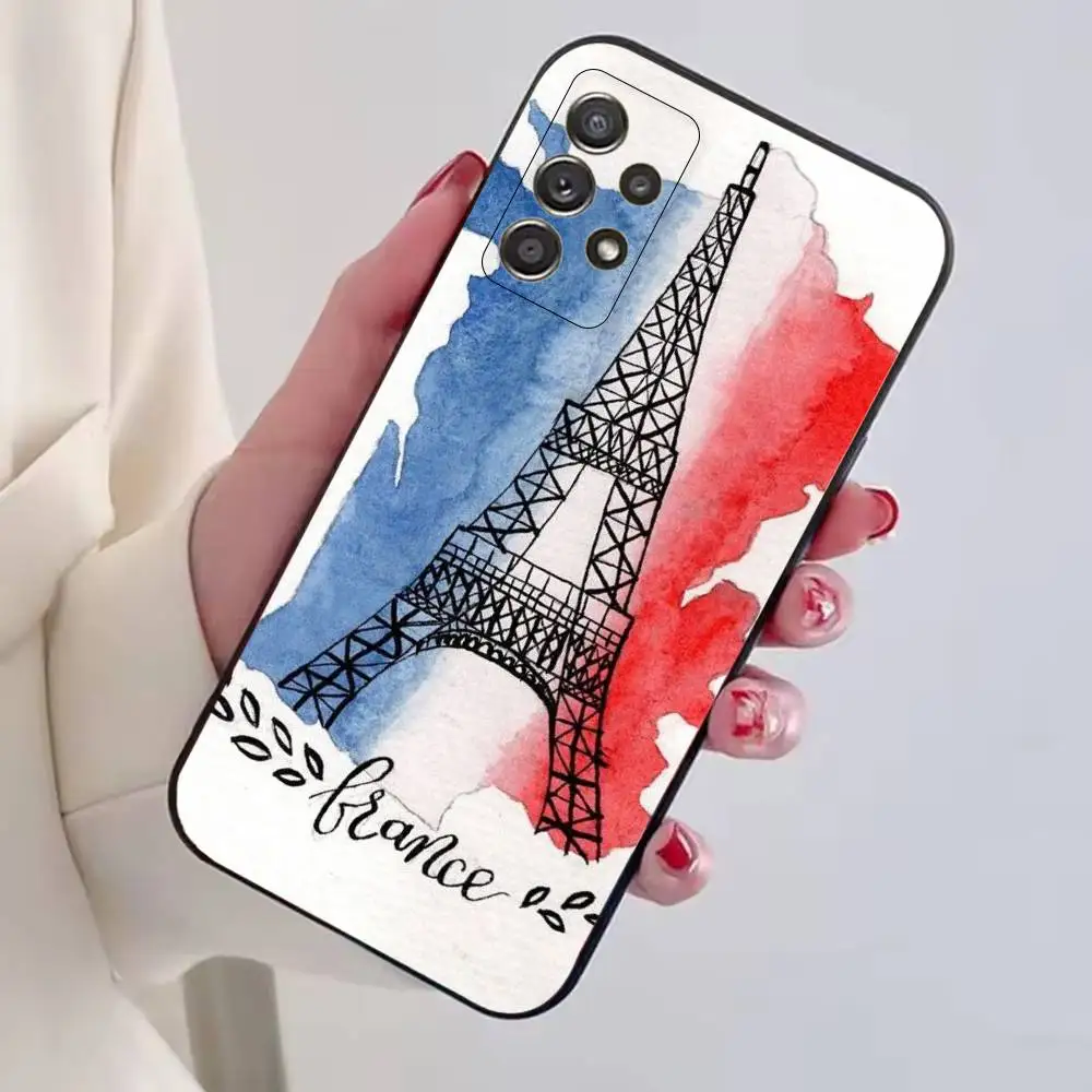Football matches Fan F-France Flag Phone Case Black Silicone Soft For Samsung S25,S24,S21,S22,S23,S30,Ultra,S20,Plus,Fe,Lite