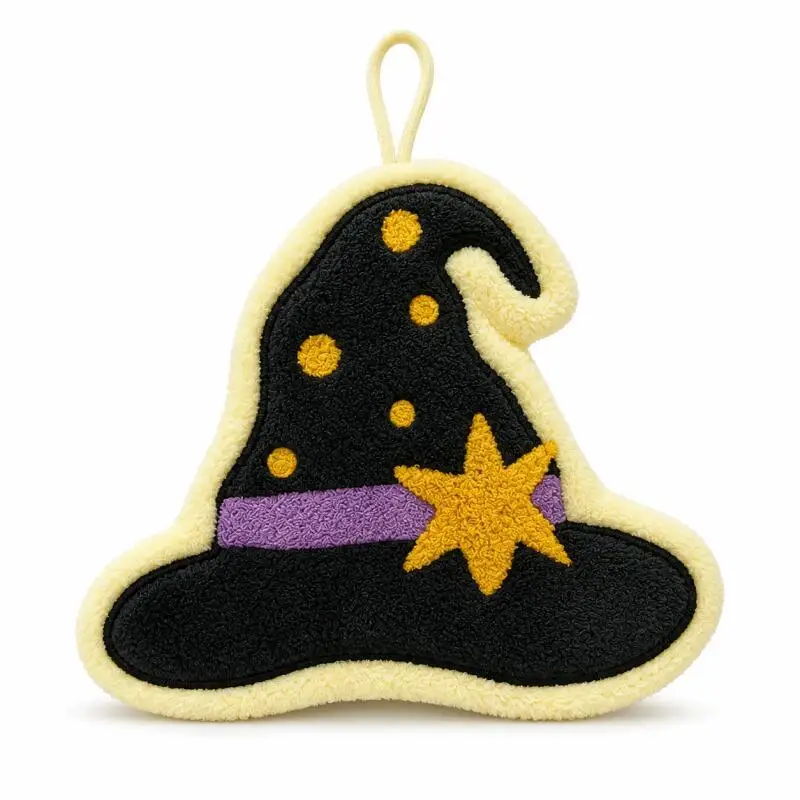Lustige Halloween-Handtücher, Kürbis-Geist-Hexenhut-Mond-Fledermaus-Hängetücher für Küchen- und Badezimmerdekoration – Detail 8