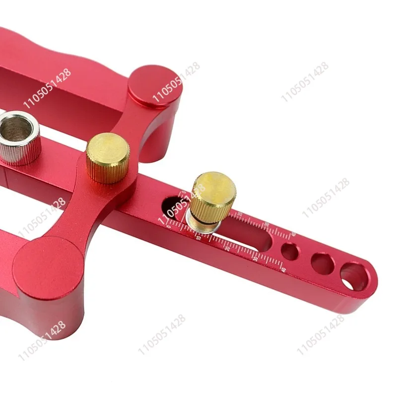 Self-centering Woodworking Pin Clamp Drill Guide Wood Pin Punch Positioner Tool Kit