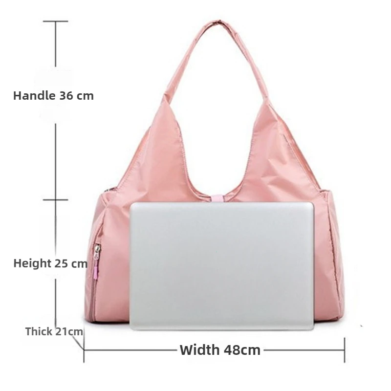 Tas Yoga Wanita, Tas Olahraga Fitness, Tas Latihan, Tas Renang, Tas Travel, Tas Duffel, Tas Olahraga dengan Kompartemen Kering dan Basah Terpisah, Tas Selempang Olahraga