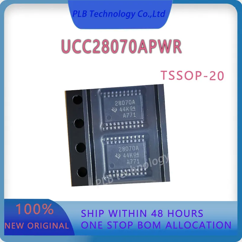 5PCS/LOT UCC28070 UCC28070APWR TSSOP-20 Two-phase Interleaved CCM PFC Controller With Extended Frequency Range10kHz to 300kHz