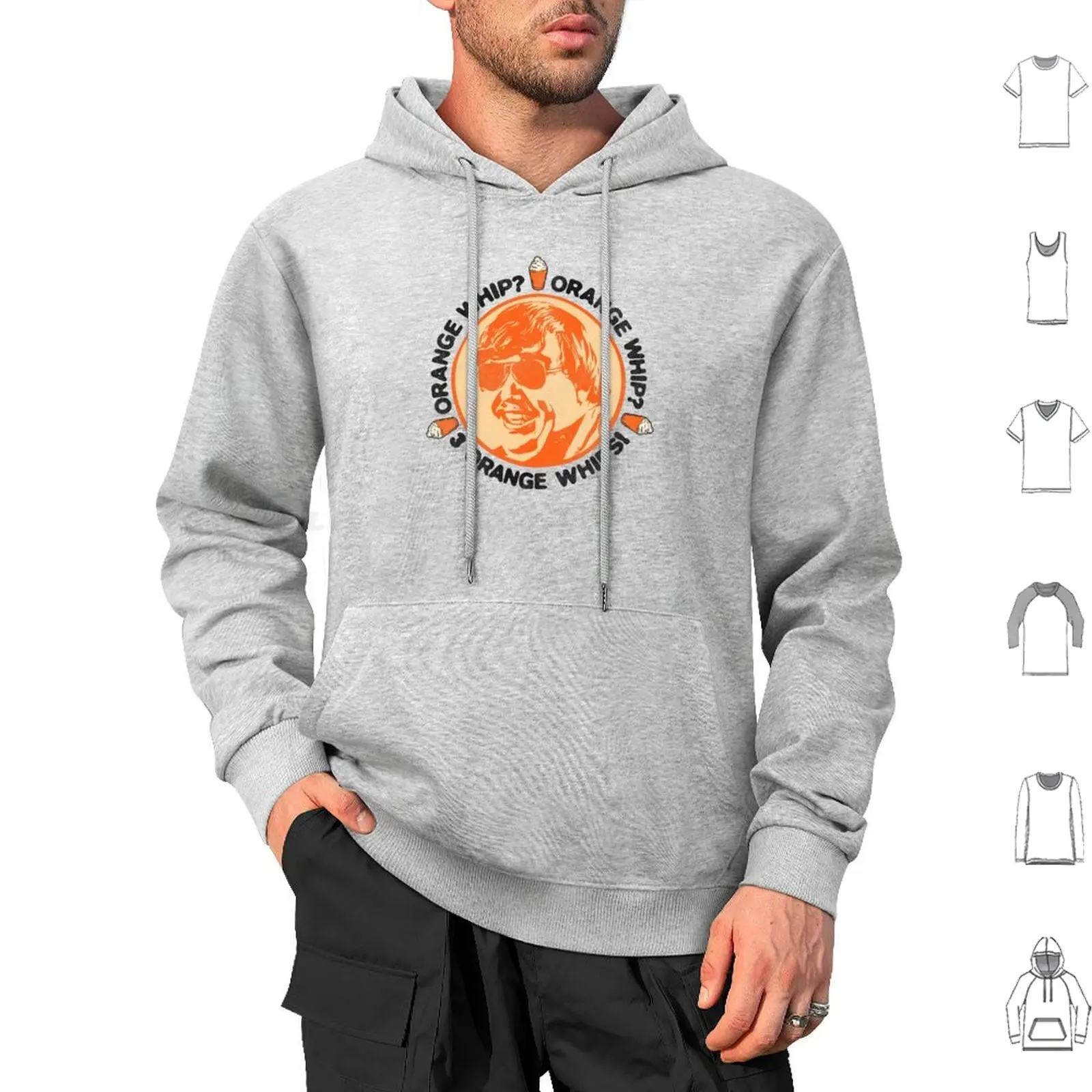 Orange Whip ? Orange Whip ? 3 Orange Whips! Hoodies Long Sleeve Blues Brothers Chicago Cowboy Jake Blues John Candy