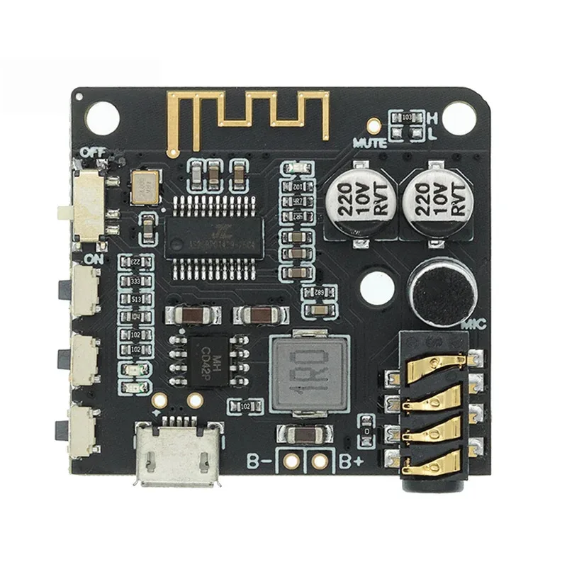Mini Bluetooth 5.0 Decoder Board Audio Receiver BT5.0 PRO MP3 Lossless Player Stereo Music Amplifiers Module With Case