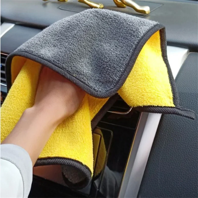 1/2/6 Pack Car Cleaning Cloth Professional Cleaning Car Wiping Microfiber Towel Car Wash Towel Accessories