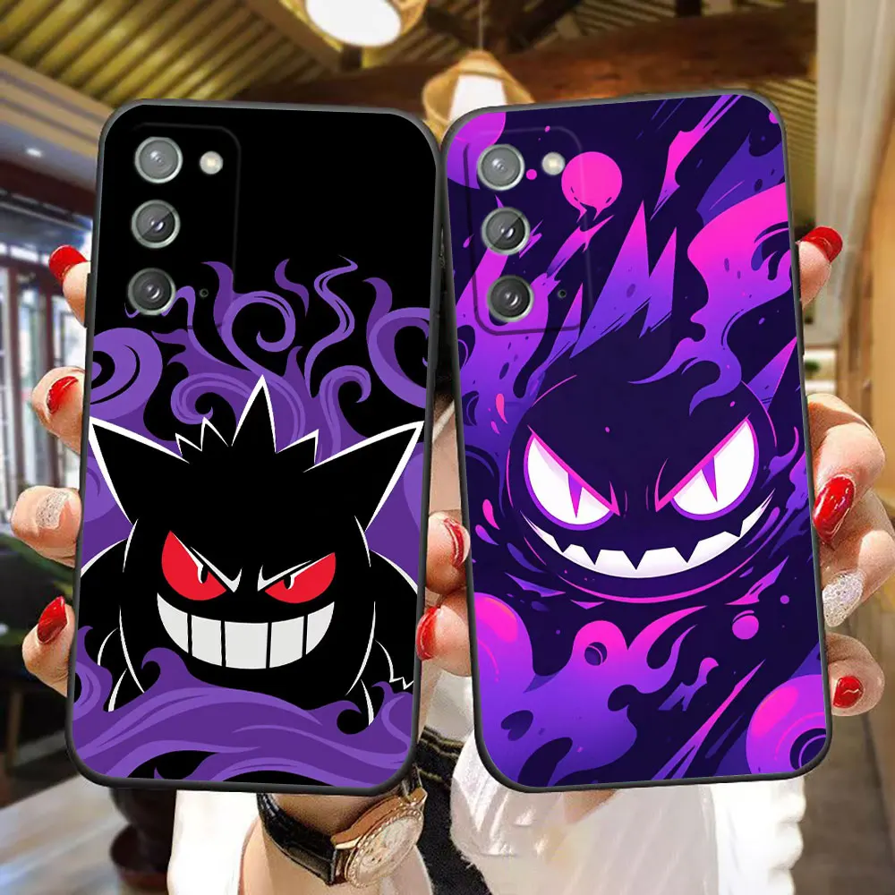 أنيمي P-البوكيمون القنغ شبح قضية الهاتف لسامسونج غالاكسي ملاحظة 20 10 M23 M53 A70 A50 A30 A24 A13 A12 A07 A06 A05S A04 A03S #1