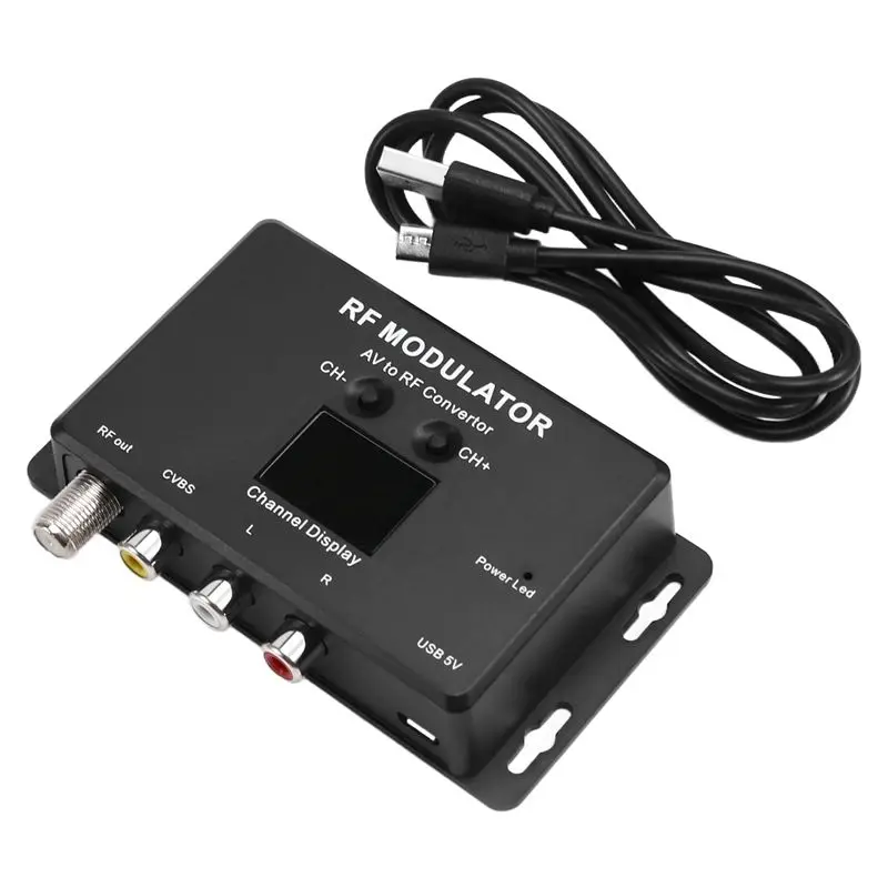 

ABZZ-M60 RF Modulator AV To RF Converter UHF Modulator RF Signal Converter