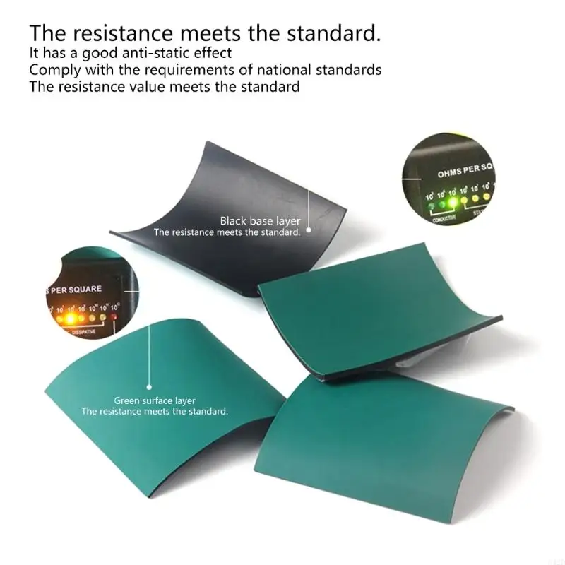 F42D耐熱性ESD保護ゴムマット30x40cm電子携帯電話のコンピューター修理ワークショップのための角質作業面