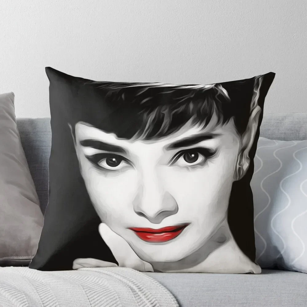 

Audrey Hepburn Lips Throw Pillow Pillow Covers Decorative Elastic Cover For Sofa Pillow