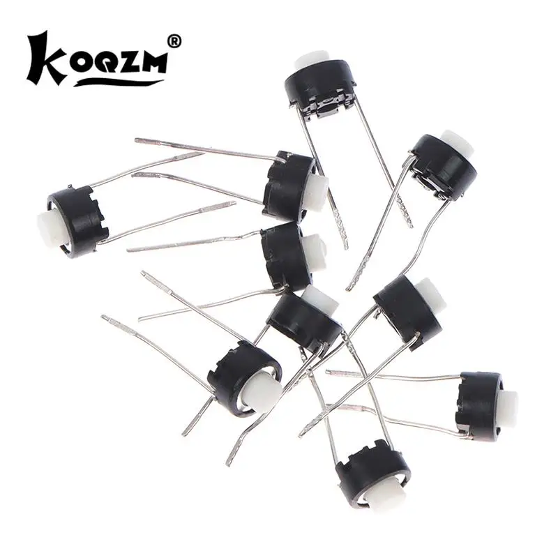 10pcs Mini Micro Momentary Tactile Push Button Switch 4 Pin ON/OFF Keys Button DIP 6x6x5mm Micro Switch Accessories