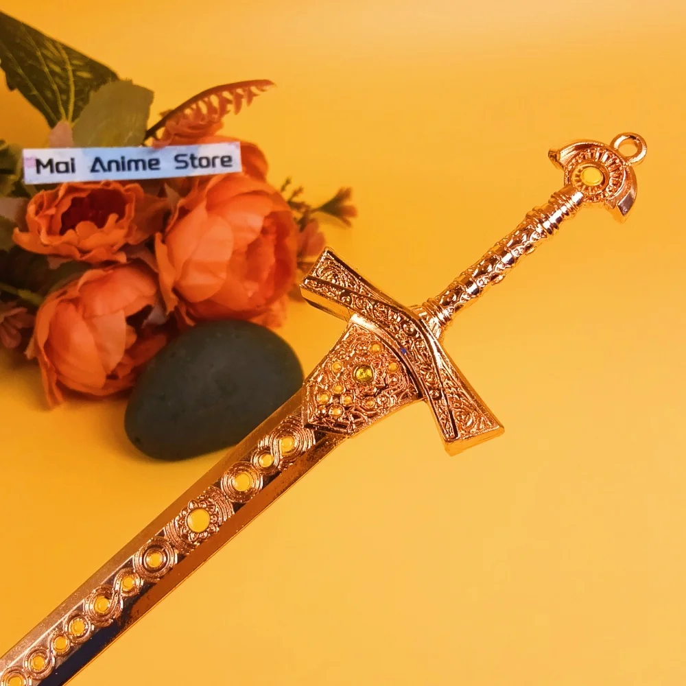 8.6 بوصة أنيمي إلدن كاتانا ميكيلان فارس السيف شفرة معدنية النينجا سكين حجم اليابانية كاتانا الأصلي الساموراي صابر لعبة هدية #5