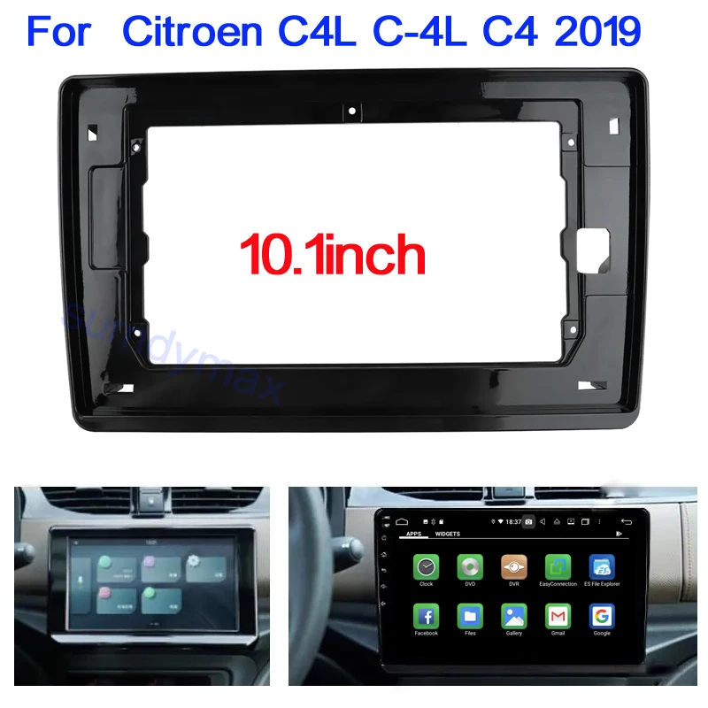 

10.1inch big screen 2 Din android Car Radio Fascia Frame For Citroen C4L C-4L C4 2019 2020 car panel Trim Dashboard Panel Kit