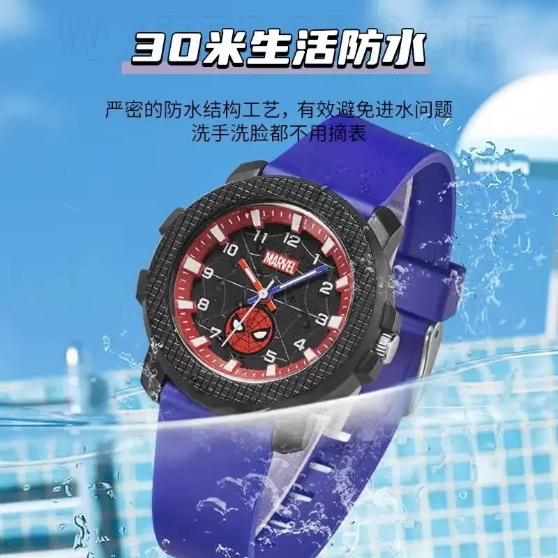 Marvel For Children Watch Boy Cartoon Wristwatch Japan Miyota Quartz The Avengers Spider Man Kid Student Teenager Reloj Infantil