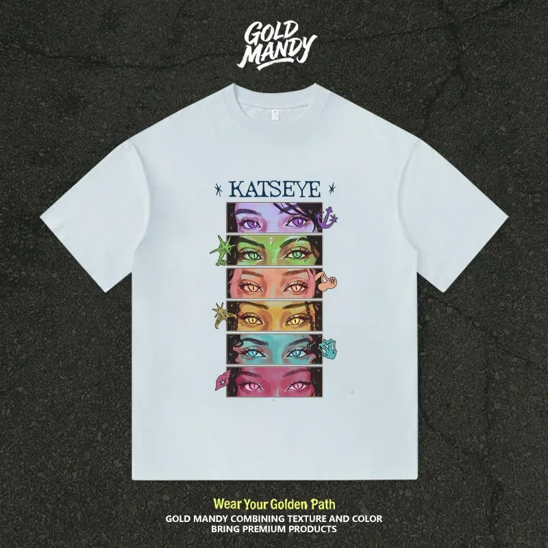 KATSEYE Shadow Assassin Surrounding Pure Cotton Personalized Versatile T-Shirt Short Sleeve Children's Family Style