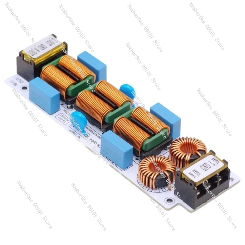 AC 220V Ultra-Thin Four-Level EMI Electromagnetic Interference Filtering Suppressor Differential Mode Common Mode Power Supply