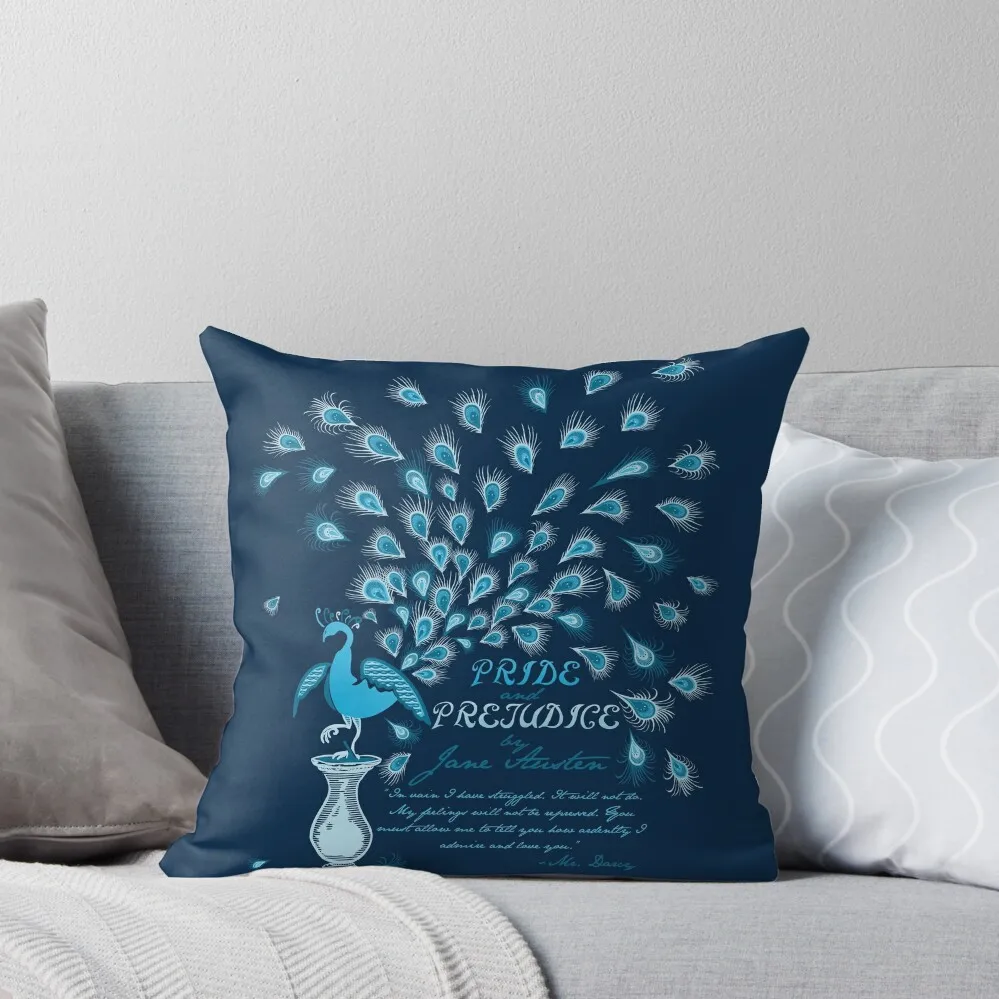 Paisley Peacock Pride and Prejudice: Classic Throw Pillow Bed pillowcases Cushion Cover Set Sitting Cushion pillow