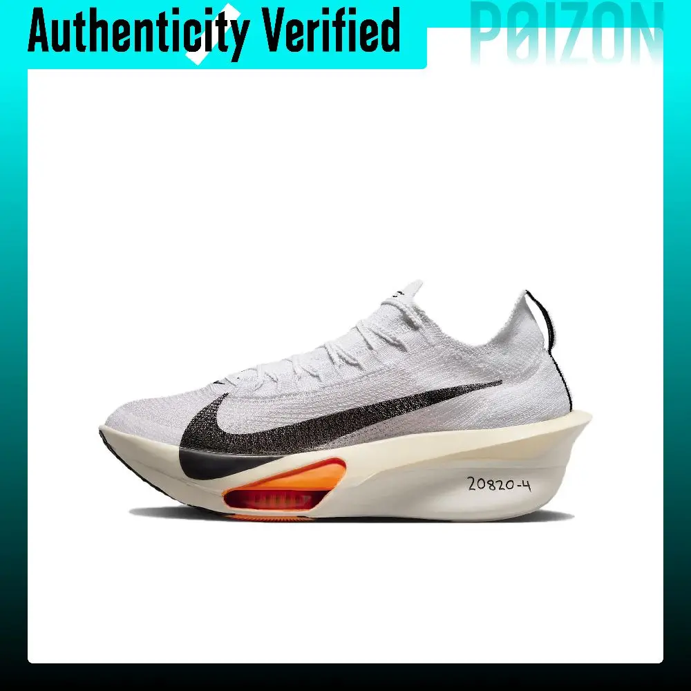 Nike Air Zoom Alphafly Next% 3 Low top Carbon Plate Marathon Running Shoes Men's White FD8356-100