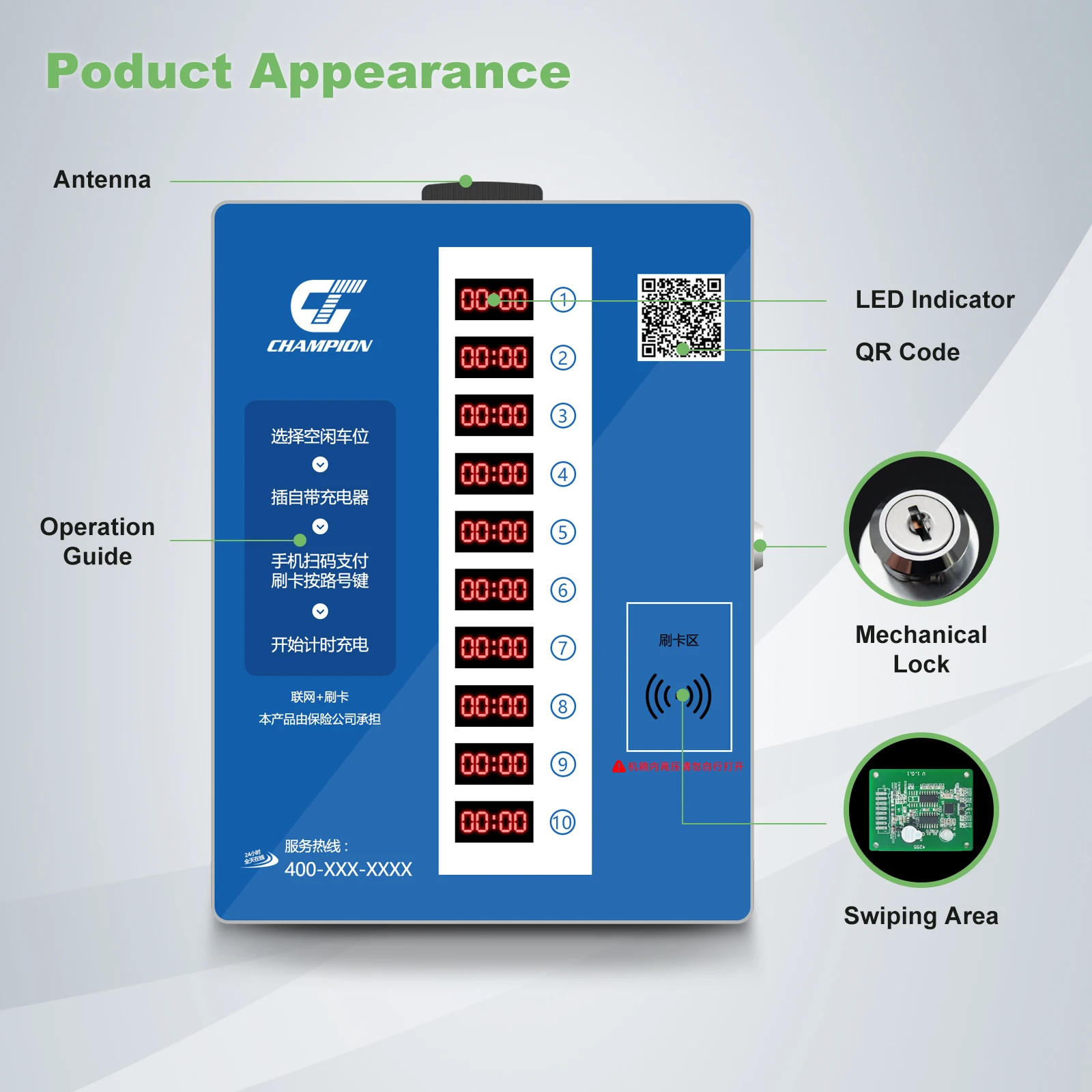 Lxy بالجملة OEM ODM 5 6 10 20 طريقة Ebike شاحن سريع دراجة نارية كهربائية دفع تهمة محطة محطة شحن الدراجة #5