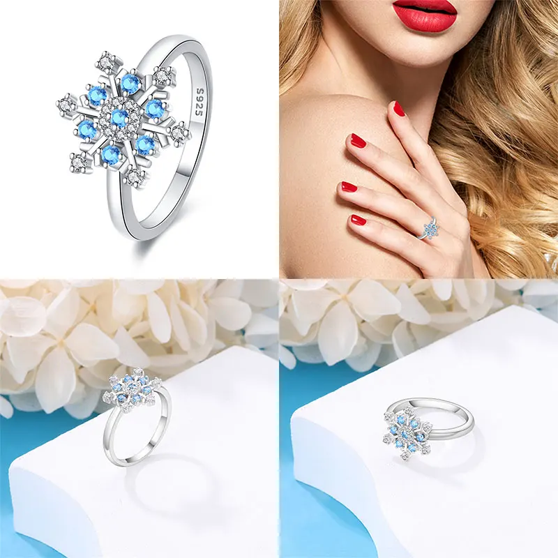 Classic Star Leaf Women\'s Ring 100% 925 Sterling Silver Suitable for Jewelry Making Women Gift Valentine\'s Day