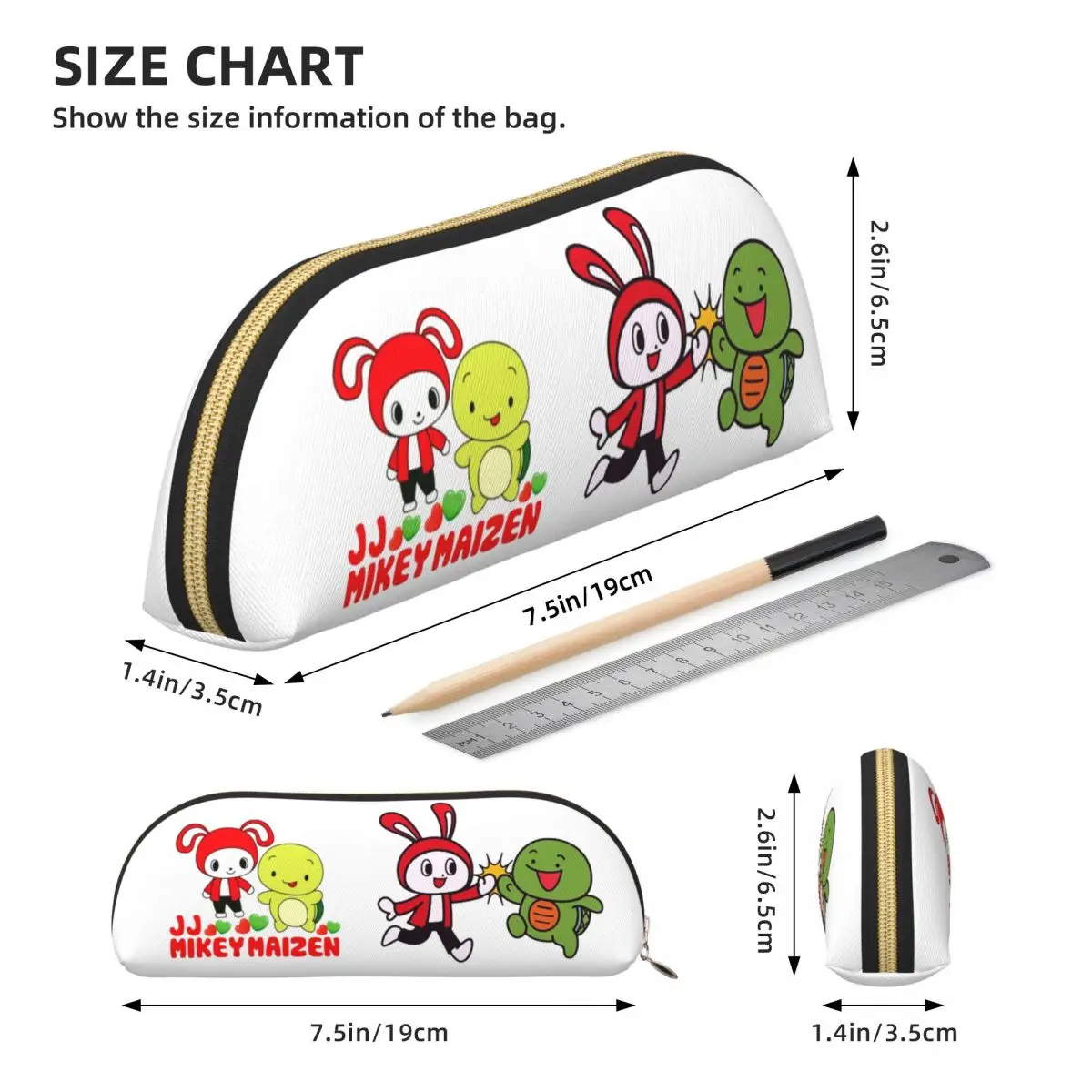 Jj ميكي مايزن مقلمة حامل قلم تخزين لوازم مكتبية سعة كبيرة صندوق القلم حقيبة أقلام رصاص لهدايا الطلاب