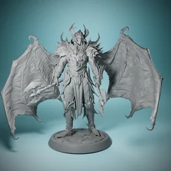 Dravon, Leader of the Night (with winged mask). Dungeons & Dragons 3D Miniaturization, desktop, game room decor