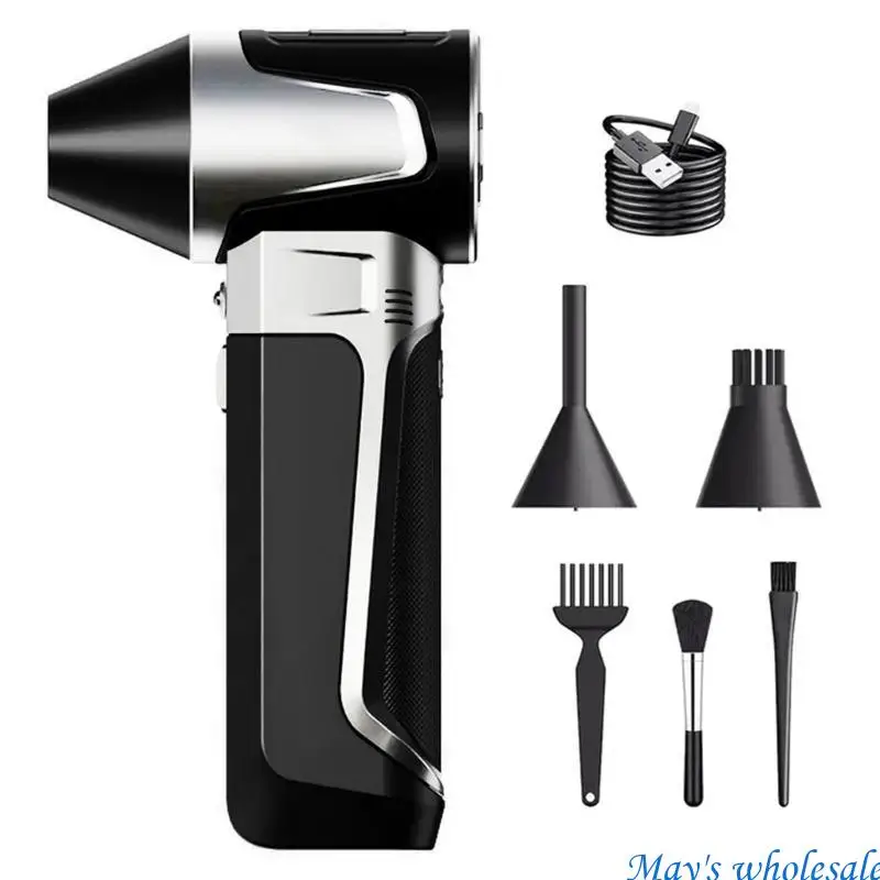 

Беспроводной мини-вентилятор, 130000 об/мин, с перезаряжаемой батареей 2500 мАч для эффективной очистки пыли, электроника для