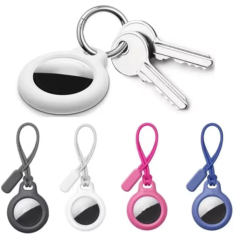 Case for Apple Airtags Protective Cover Bumper Tracker Accessories Anti-scratch Keychain Air Tags Cover Anti-Lost Keychain Case