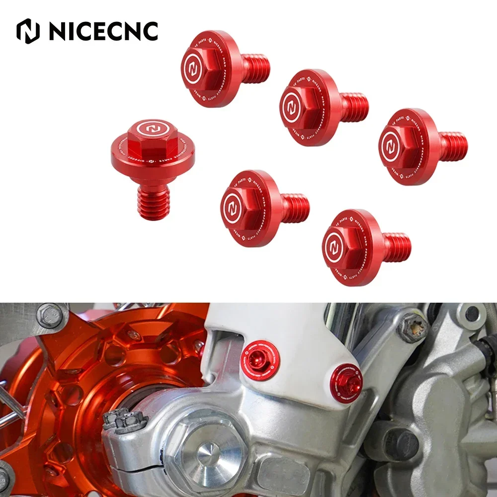 

For Beta 300RR RR300 RR 300 250 200 125 RACING XTRAINER 300 2020-2024 RR RR-S 125 350 390 430 480 500 6pcs M6X8 Fork Cover Bolts