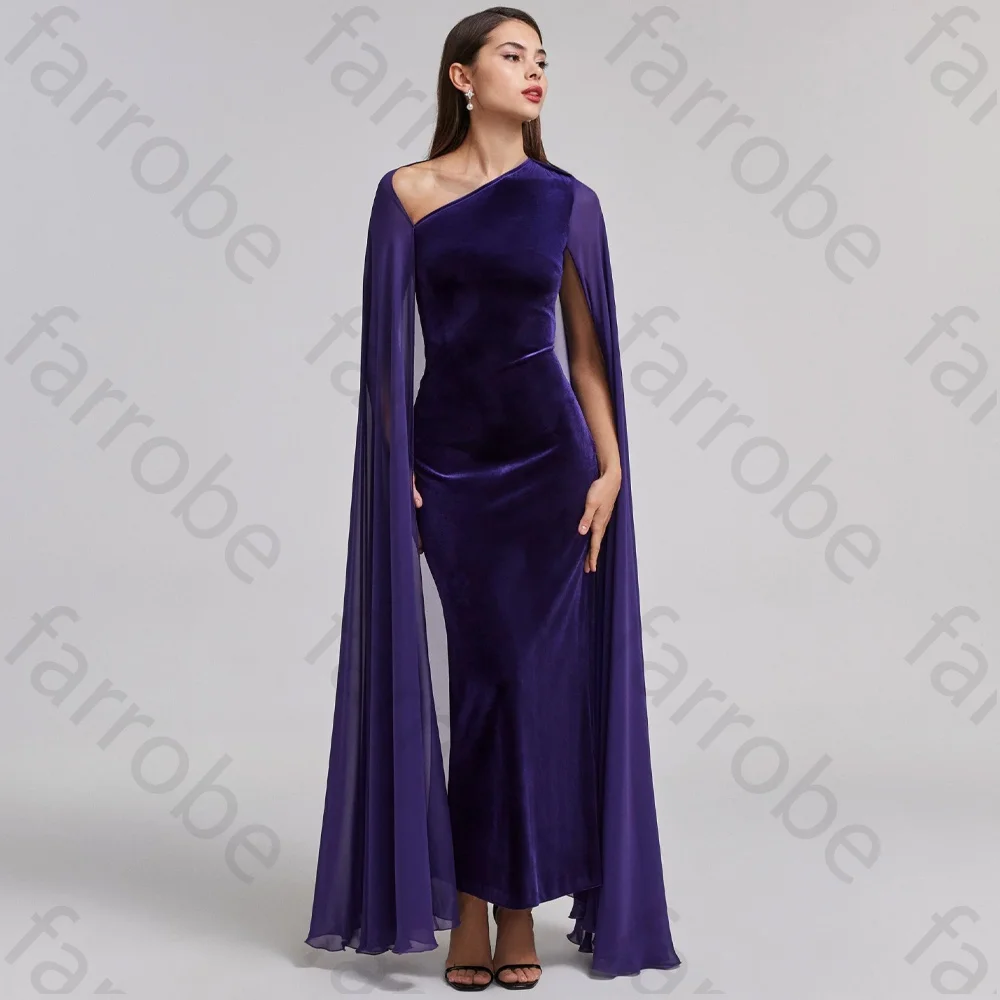 Customized Velvet Maxi Dress A-Line Evening Dresses Saudi Arab Prom Gown Formal Exquisite High Quality Party Gowns for Women