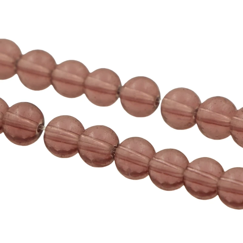 200pcs/Lot 4.5mm Light Purple Glass Beads Rondelle Ball Loose Spacer Small bead Jewelry Accessories For Charms