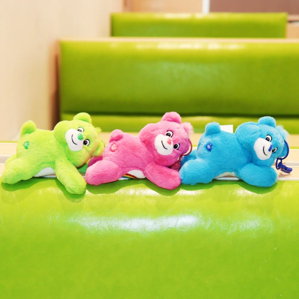 Care Bears Lying Pendant With Perfume Plush Toys Cartoon Cute Anime Doll keyring Children\'s Toy Backpack Pendant Birthday Gifts