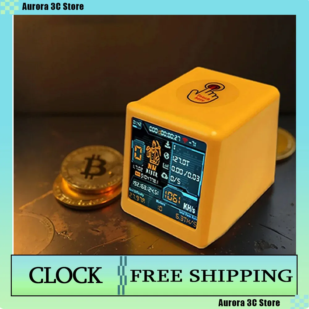 

NMMiner NM TV Smart TV 1060KH/s 5V TYPE-C Nerdminer V2 ESP32 BTC SOLO Lottery Miner & Smart Gift Home Silent Desktop Clock