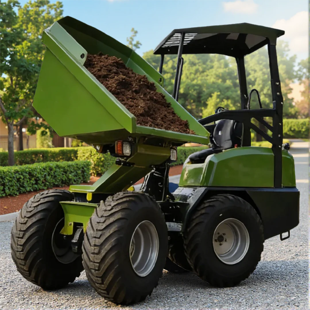 

Nicosail D130 Wheel Dumper for Farm Garden All Terrain Hauling Mulch Transport Dirt Moving Construction Project Work