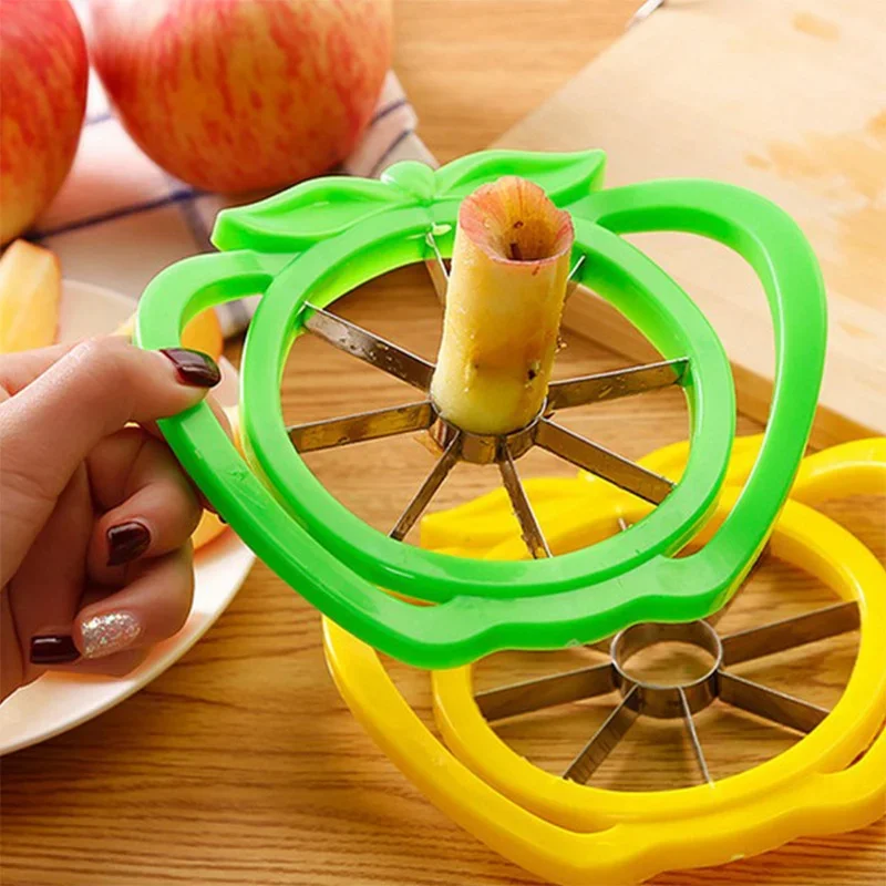 Fruit Slicer UpgradedVersion 8-Blade Large FruitCorer Stainless Steel Ultra-Sharp Fruit Cutter ForWomen Christmas