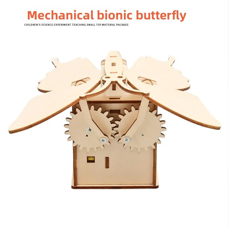DIY Electric Bionic Mechanical Butterfly Science Kit Kids Handmade Assembly Model STEM Education Children Physics Experiment
