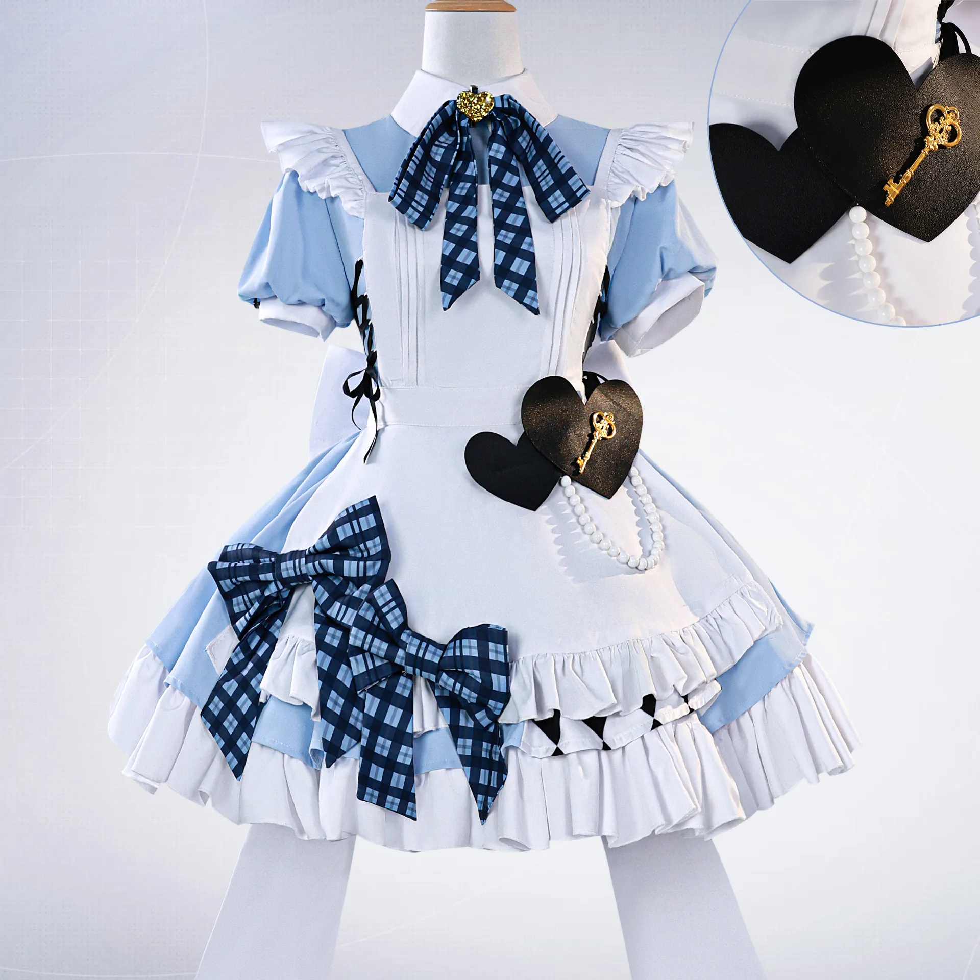 

Lovelive Muse Gigo Collaboration Full Set Cosplay Costume Cafe Maid Uniform School Idol Performance Halloween Stage Outfit Cos