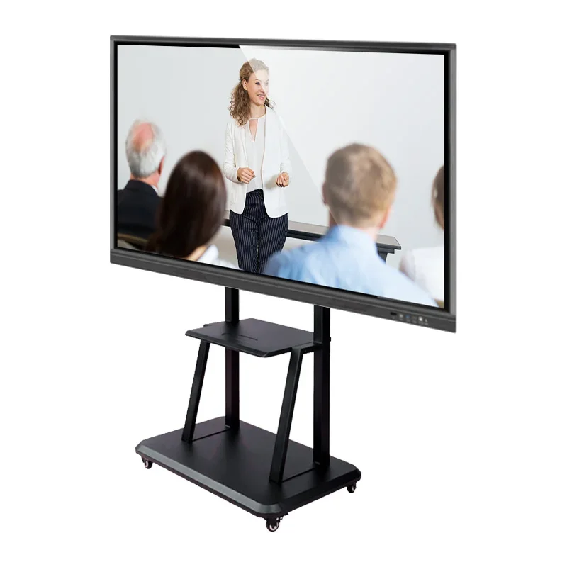 4K UHD 65'' education interactive flat panel smart board touch screen whiteboard camera ops all in one solution