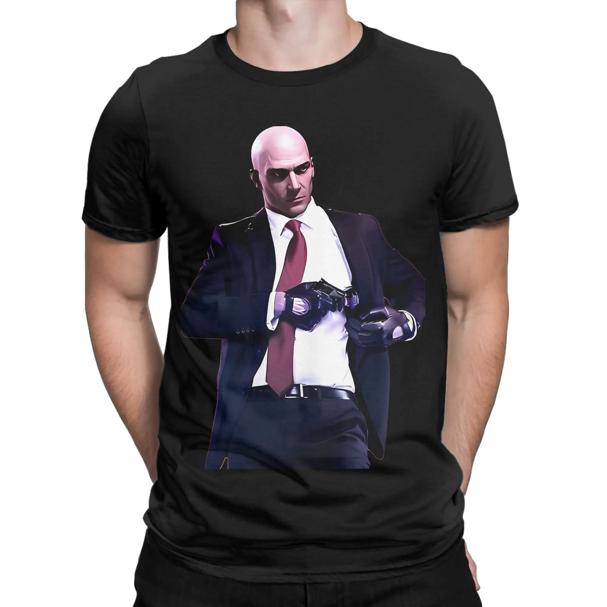47 Agent Hitman1 Novelty 100% Cotton T-Shirt Hitman Tees Tops For Men