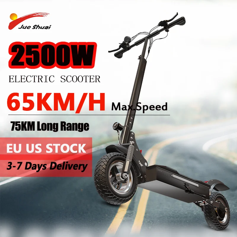 

X750 Electric Scooter 65KM/H Maximum Speed Foldable Scooter Electric 1600W/2500W Powerful Rear Motor for Adults E Scooter